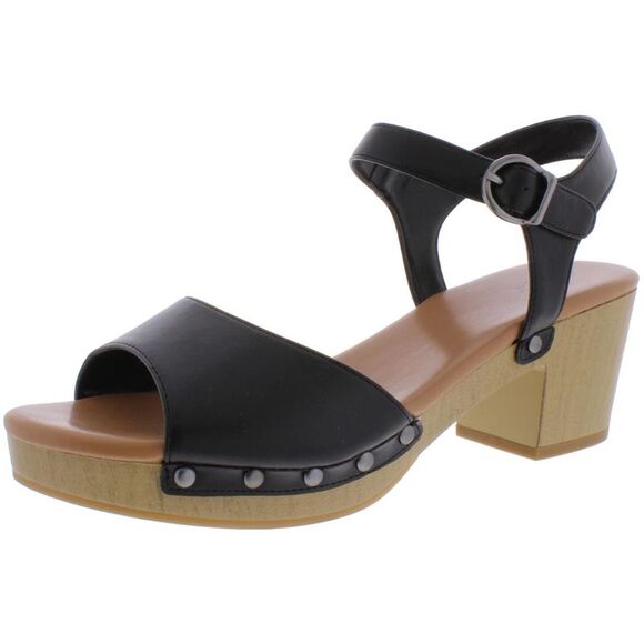 Style & Co. Black Ankle Strap Sandals - Picture 1 of 2